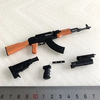 1/6 Skála AK47 Puska Taktikai Változat Két formája Fegyver Modell 12