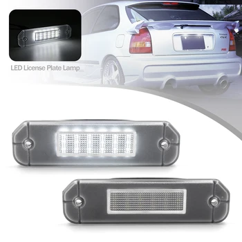 12V LED rendszám Rendszám Fény CANBUS Hiba Ingyenes Autó Hátsó Lámpa Honda Civic 96-00 CR-X Del Sol 93-97 6 Gen Ferdehátú