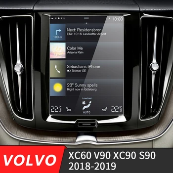 180 X 135mm Autó GPS Navigációs Képernyő Edzett Üveg Acél Védőfóliát A Volvo V90 XC90 S90 XC60 Ellenőrzés az LCD-Matrica