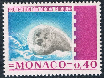 1db/Set Új Monaco Bélyeg 1970 Tömítés Védi Kölykeit Szobor Bélyegek MNH