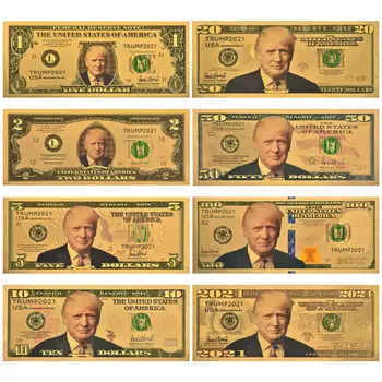 2021 Donald Trump Hamis Pénzt USA Dollár az Arany Bankjegyek Kellék Pénzt Amerika Bank Megállapítja, Személyre szabott Ajándékot Dropshipping