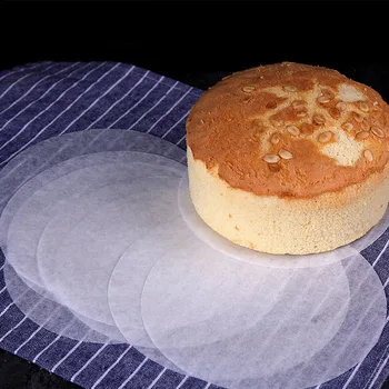 20db Édesség Torta Burger Keksz Sütés Papírokat tapadásmentes 6/8Inch Kör Alakú Greaseproof Sütés Papír Mat Sütés Tartozékok