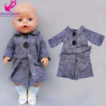 43 cm Baby Doll jelmezben lovagolhatnak, ruhák, baba újszülött baba ruha 18 Inch Amerikai generáció lány Baba kabát