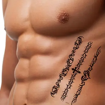 50% - os Forró Eladó Vízálló Fekete Betűk Body Art Tetoválás angol Szó, Dekorációs Matrica Test