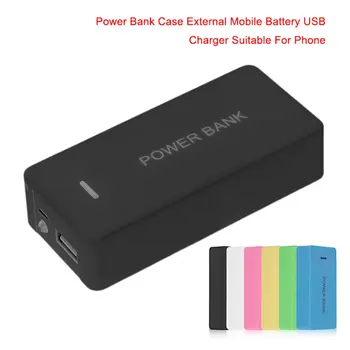 5600mAh Portable Power Bank Esetben Külső Mobil Tartalék Akkumulátor Powerbank Univerzális USB Töltő Adapter Alkalmas Okos Telefon