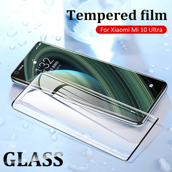 9H Görbített Képernyő Védő Xiaomi Mi 10 Ultra Glass Mi 10 Pro 5G Edzett Elülső Film Mi Megjegyzés 10 Pro Védő üveg