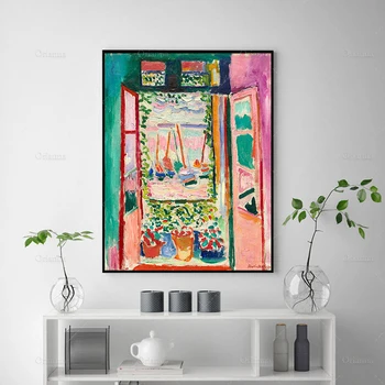 Absztrakt Virág Nyomtatás, Rózsaszín Művészet, A Nyitott Ablakon, a La FenêTre Ouverte à Collioure - Évforduló Ajándék Ötlet - Wall Art Poszter Nyomtatás