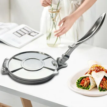 Alumínium Tortilla Nyomja meg a Készítő Kézi Összecsukható DIY Haza Konyha Tészta Tészta Hús Nyomja Gép Bakeware Sütés Pite Eszközök