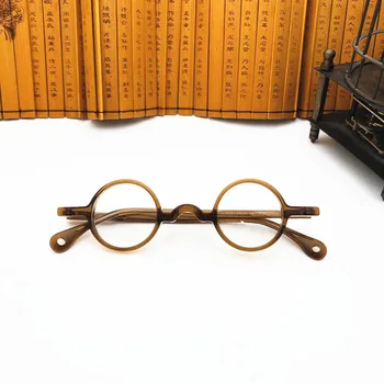 BETSION Szemüveg Kerek Vintage Kis Szemüveg Keretek Acetát Teljes Felni, Kézzel Készült Férfiak Nők Optikai Receptet Szemüveg Szemüveg