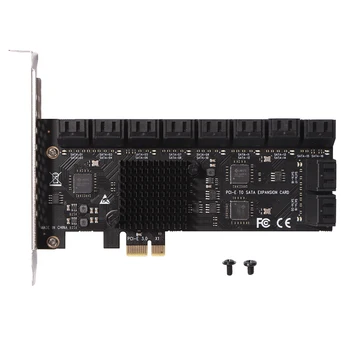 Bányászati 20 port SATA 6 gb PCI Express vezérlő PCIe bővítőkártya, hogy SATA III átalakító PCIE Kelő adapter PC-új