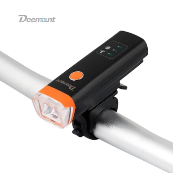 Deemount Kerékpár első Lámpa Zseblámpa USB Töltés LED Lámpa Zseblámpa Kerékpározás Kerékpár Első Lámpa Vágva Vonal Lámpa Érzékelő Látható