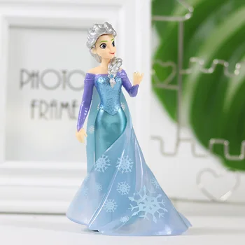 Disney Fagyasztott Torta Dekoráció, baba lányok akció játék ábra Nagy, Hosszú Haj, Elsa Hercegnő Torta Dekoráció Baba