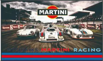 Egyéni Zászló Autó Martini Zászló 3x5ft 100% Poliészter
