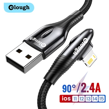 Elough 90 Fokos USB-Kábel iPhone 13 12 11 Pro Max XS Kábel 2.4 Gyors Töltő Kábel iPhone Játék Kábel Dátuma Kábel Vezeték