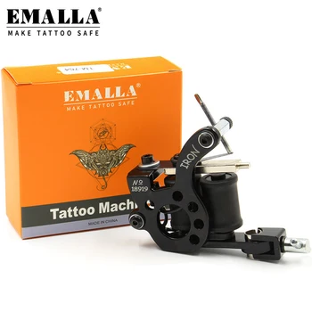 EMALLA Szakmai 10 Hajtómű Tetováló Gép a Shader & Bélés Alufelni Fény Tetováló Gép Fegyvert 28000r/m a Tetoválás Készletek