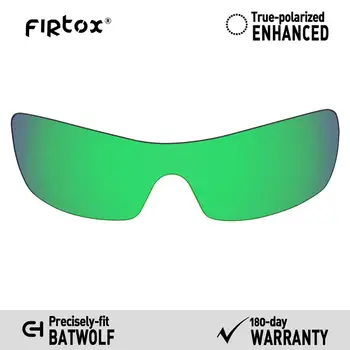 Firtox Igaz UV400 Polarizált Lencse Csere-Oakley Batwolf OO9101 Napszemüveg (Compatiable Lencse Csak) - Zöld Tükör