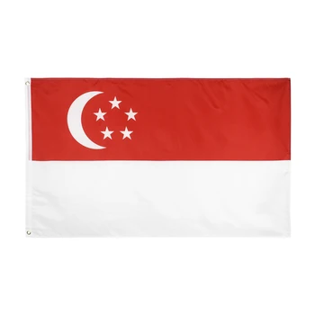 FLAGHUB 60X90 90X150cm Oroszlán Város SG SGP Köztársaság, Szingapúr Zászló