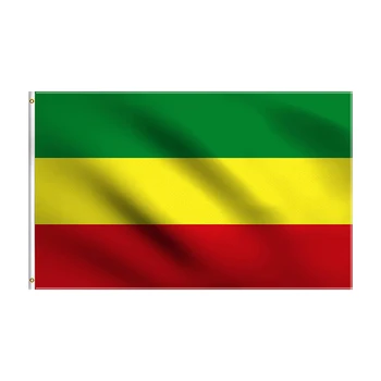 FLAGICTS Etiópia, fegyver Nélkül Etióp Birodalom Abesszínia Zászló 3X5 Ft Láb 100% Poliészter 100D Zászlók UV Ellenálló