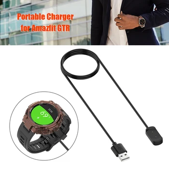 Hordozható Töltő Kábel Dekoráció, Kültéri Mobiltelefon Amazfit T-Rex A1918 GTR 42mm 47mm GTS USB Töltő Kábel