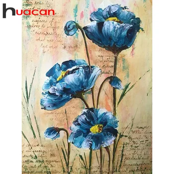 Huacan Gyémánt Hímzés Teljes Készlet Poppy 5D Gyémánt-Mozaik Festmény, Virág, Személyre szabott Ajándékot Hálószoba Dekoráció