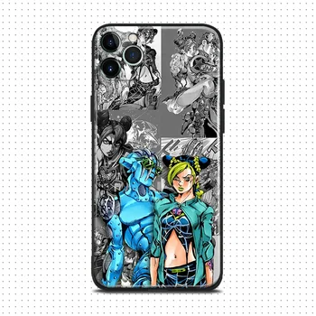 jolyne kujo állni, Kő Ingyenes jojo anime iPhone se 6 7 8 plusz x xr xs 11 12 13 mini pro max szilikon telefon burkolata shell