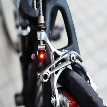 Kerékpár Lámpa Mini Fék-Hegy Farka Hátsó Lámpa Nagy Fényerejű Vízálló LED Kerékpár Lámpa Lámpa Kerékpár Kerékpár Kerékpár Kiegészítők