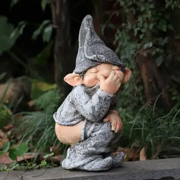 Kijelző Penész Szimuláció Vicces Gnome Játék Mini Törpe Figura, Szobor, Kertészeti Office Asztali Hálószoba Decor Szokatlan Ajándék