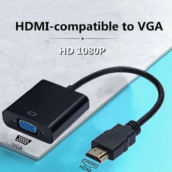KIRÁLY DIER HD 1080P HDMI-Kompatibilis VGA Kábel Átalakító HDM Férfi VGA Famale Átalakító Adapter Digitális Analóg Tablet kör