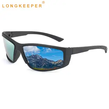 LongKeeper Klasszikus Polarizált Napszemüveg Férfi Márka Tervezője Régi Vezetés Goggle Tükör napszemüvegek UV400 Oculos De Sol