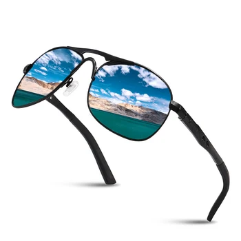 Luxus Polarizált Napszemüveg Férfi Metail Keret Minőségi napszemüvegek Márka, Design Férfi Pilóta Szemüveg Halászati Vezetés Védőszemüveg UV400