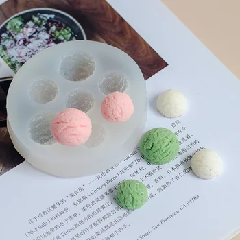 Mini szimuláció fagyit alakú Szilikon Penész Torta Dekoráció Kiegészítők Sütés Eszközök Torta Sugarpaste Modellező Paszta