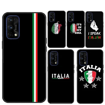 Olaszország Italia Nemzeti Zászló Szuper 9 Pro 7 8 T Nord 9R Esetében Realme C3-C11 C15 C21 GT Neo Q3 6 7 8 Pro Borító
