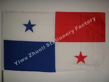 Panamai Zászló 120 x 180 cm 100D Lóg Panama Nemzeti zászló a világbajnokság lakberendezési Panamai zászló