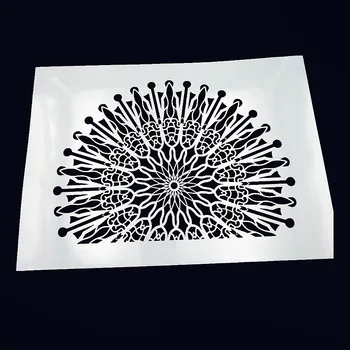 Páva nyitó műanyag penész pajzs DIY torta scrapbook stencil üreges Díszítmények nyomtatás csipke uralkodó Valentin Nap