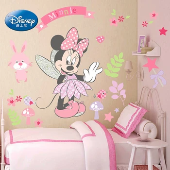 Rajzfilm Mickey Minnie Fali Matricák Gyerek Szoba Hálószoba Fali Dekoráció Disney Film Plakátok Ajtó Matrica Ajándék gyerekeknek