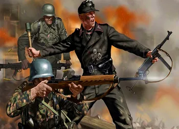 Retro WW II Poszter Wall Art a Wehrmacht a Támadó Háború Katonai Háttérkép Vintage nátronpapír Festmény, Fali Matrica Freskó