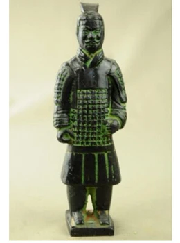 Réz Réz KÍNAI kézműves dekorációs Ázsiai bronz szobor szobor katonák Qin shihuang terrakotta harcosok