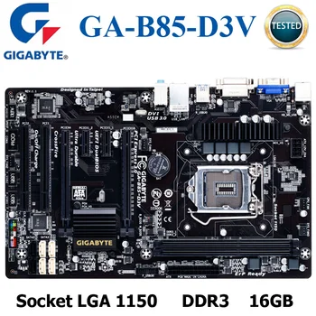 Socket LGA 1150 Gigabyte Alaplap B85-D3V DDR3 16GB Intel B85 Eredeti Alaplap Asztali Asztali Alaplap SATA-III.