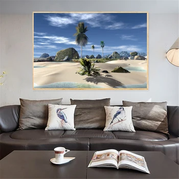 Sunset Sea Beach Nyári Trópusi Beache Resort Island Seychelles-Poszterek, Nyomatok, Fali Képek, Nappali Dekoráció
