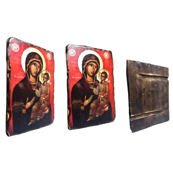 Szűz Mária Ortodox Replika Bizánc Hagia Sophia Ikonok Egyházak Lakberendezési Kiegészítők Noel Karácsony Karácsonyi Arany Levelek