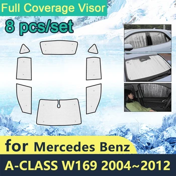 Teljes Borító Napernyők, Hogy A Mercedes-Benz A-Osztály W169 A-Es 2004~2012 Autós Napvédő Szélvédő Oldalon Windows Tartozékok