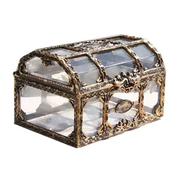 Tároló doboz, átlátszó, praktikus, téglalap alakú tároló doboz esküvői Mini Box Haza Esetben, Tároló Dekoráció
