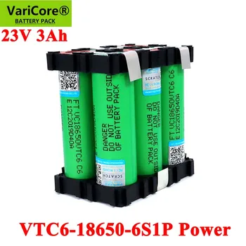 VariCore 18650 VTC6 6S1P 3000mAh High power 20 amper 21V/25.2 V Csavarhúzó Elektromos kézi fúró, akkumulátorok hegesztés akkumulátor
