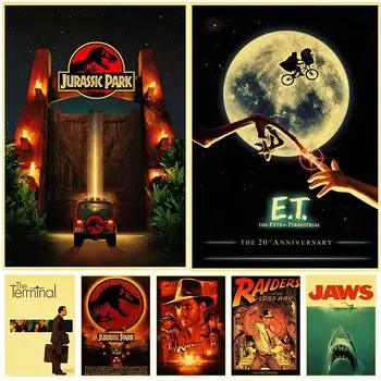 WTQ Spielberg Klasszikus Filmek Vászon Festmény Retro Plakát, Fali Dekor, Fali Poszter Art Kép Szoba Dekoráció lakberendezés