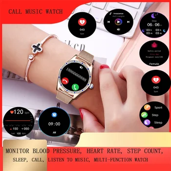 Z71 Hot-Eladási Nők 2021 Smart Óra Bluetooth Hívás pulzusszám, a Vérnyomás Nő Élettani Csatlakoztassa TWS Fülhallgató Zene