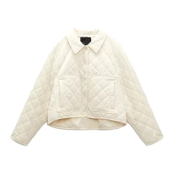 Za Női kabát 2021 Őszi Divat vízálló póló, Dzseki Kabát, Vintage Hosszú Ujjú Női Felsőruházat, Elegáns Felsők