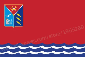 Zászló magadán Terület 3 x 5 FT 90 x 150 cm Zászlók a szövetségi tantárgyak Oroszország Bannerek