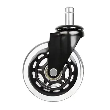 ÚJ 2.5 Inch/3Inch PU Universal Kerék Seeger-gyűrűt Igéző Fekete-Erős, teherbíró Átlátszó Kerék Irodai Szék Csendes Kerék Eladó