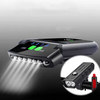 Új 5 LED Kerékpár Lámpa Lámpa USB Újratölthető Fényszóró, Állítható Kemping Sapka Lámpa Torch Kültéri Lámpa Kerékpár Kiegészítők