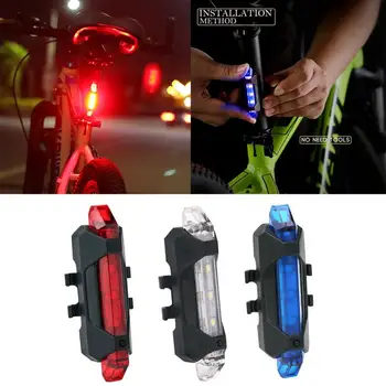 ÚJ MTB Kerékpár Bycicle LED USB Újratölthető Biztonsági Figyelmeztetés, Hátsó Lámpa Hátsó Lámpa Kerékpár Lámpa Kerékpár Kiegészítők